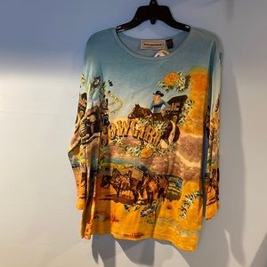 Western Cowgirl Long-sleeve Shirt